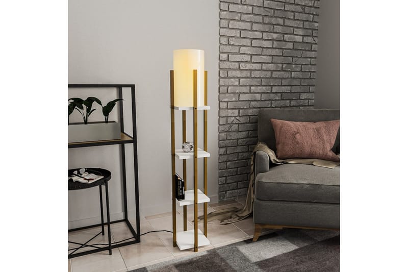 Golvlampa Ratmo Sudampa Lumi (Hyllhöjd: 29 cm) Rany / Vit - Rany / Vit - Belysning & el - Inomhusbelysning & lampor - Sovrumslampa
