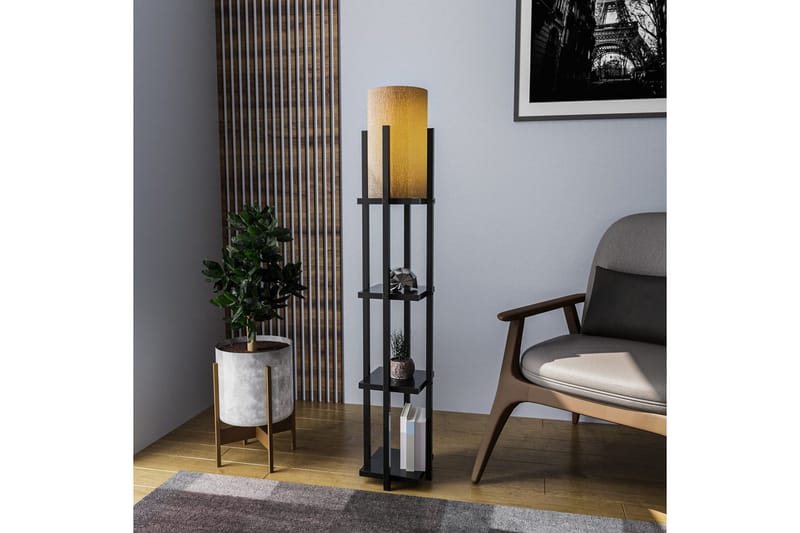 Golvlampa Ratmo Sudampa Lumi (Hyllhöjd: 29 cm) Svart Koppar - Svart Koppar - Belysning & el - Inomhusbelysning & lampor - Sovrumslampa