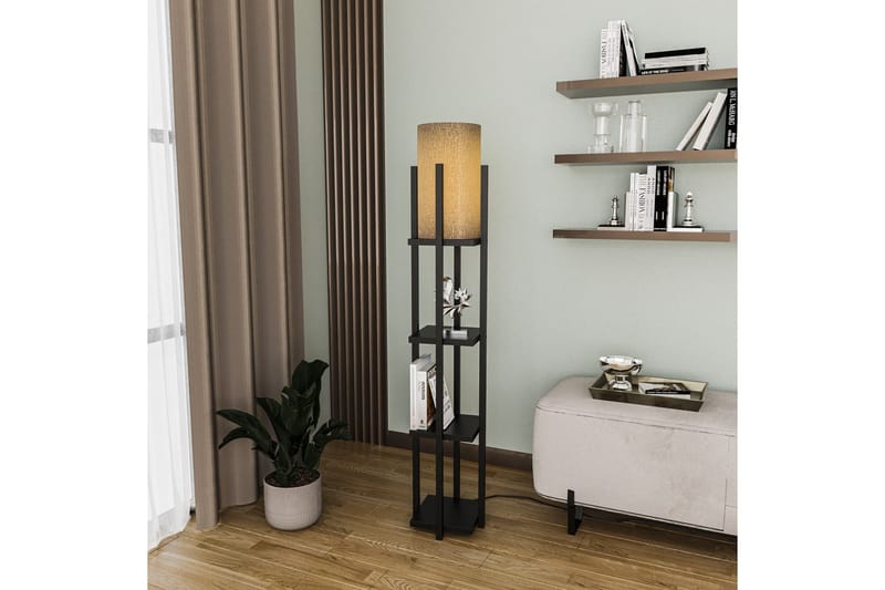 Golvlampa Ratmo Sudampa Lumi (Hyllhöjd: 29 cm) Svart Koppar - Svart Koppar - Belysning & el - Inomhusbelysning & lampor - Sovrumslampa