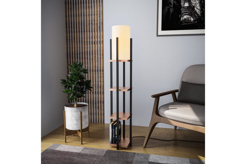 Golvlampa Ratmo Sudampa Lumi (Hyllhöjd: 29 cm) Trä / Beige - Trä / Beige - Belysning & el - Inomhusbelysning & lampor - Sovrumslampa
