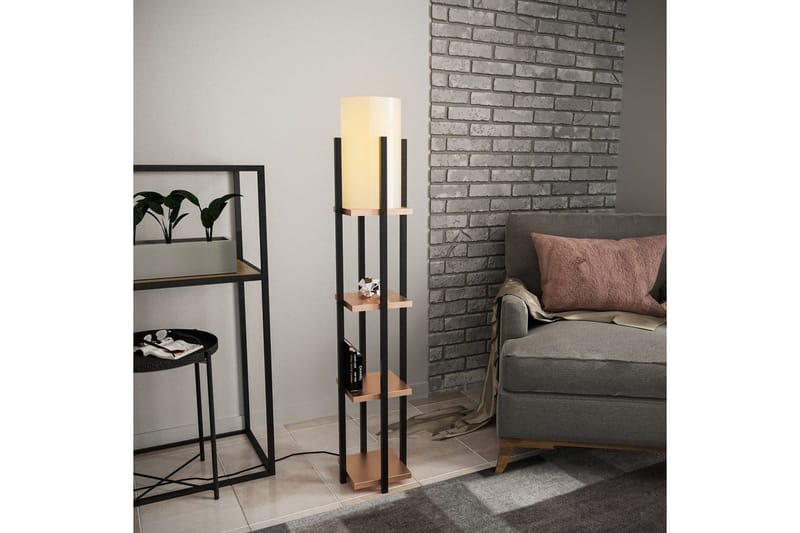 Golvlampa Ratmo Sudampa Lumi (Hyllhöjd: 29 cm) Trä / Beige - Trä / Beige - Belysning & el - Inomhusbelysning & lampor - Sovrumslampa