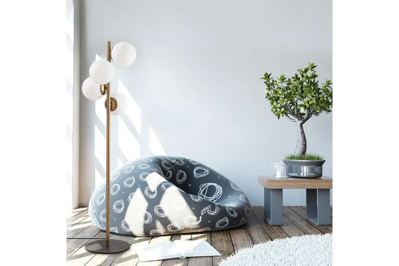 Golvlampa Rysta Rany - Guld - Belysning & el - Inomhusbelysning & lampor - Sovrumslampa