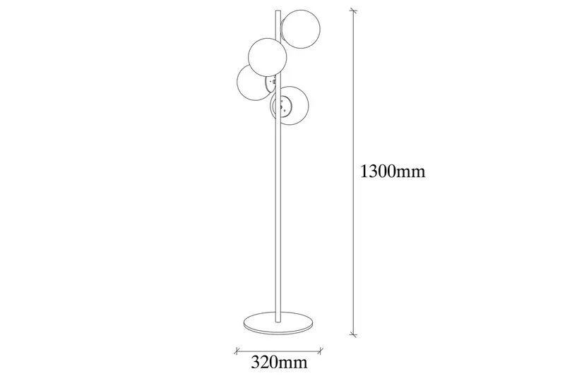 Golvlampa Rysta Rany - Guld - Belysning & el - Inomhusbelysning & lampor - Sovrumslampa