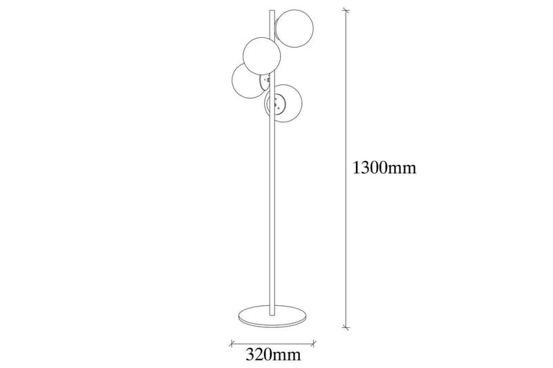 Golvlampa Rysta Rany - Guld - Belysning & el - Inomhusbelysning & lampor - Sovrumslampa