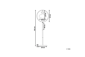 Severn Golvlampa 165 cm - Guld - Belysning & el - Inomhusbelysning & lampor - Golvlampa