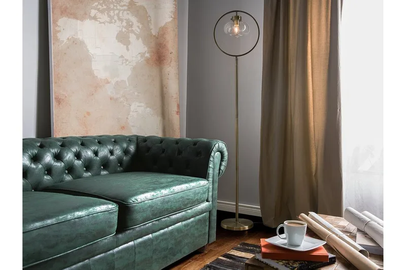 Severn Golvlampa 165 cm - Guld - Belysning & el - Inomhusbelysning & lampor - Golvlampa