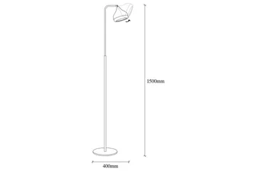 Golvlampa Soodx Svart / Koppar - Koppar/Svart - Belysning & el - Inomhusbelysning & lampor - Sovrumslampa
