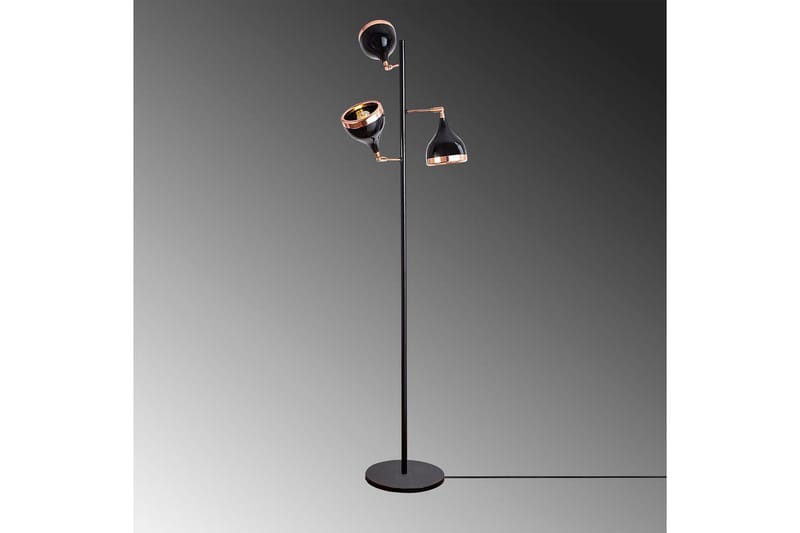 Golvlampa Soodx Svart / Koppar - Koppar/Svart - Belysning & el - Inomhusbelysning & lampor - Sovrumslampa