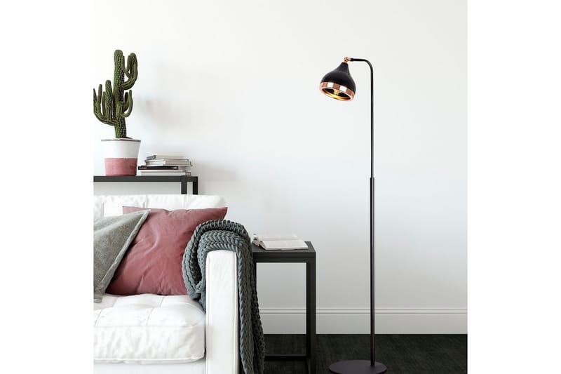 Golvlampa Soodx Svart / Koppar - Koppar/Svart - Belysning & el - Inomhusbelysning & lampor - Sovrumslampa