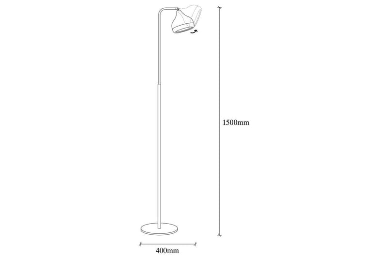 Golvlampa Soodx Svart / Koppar - Koppar/Svart - Belysning & el - Inomhusbelysning & lampor - Sovrumslampa