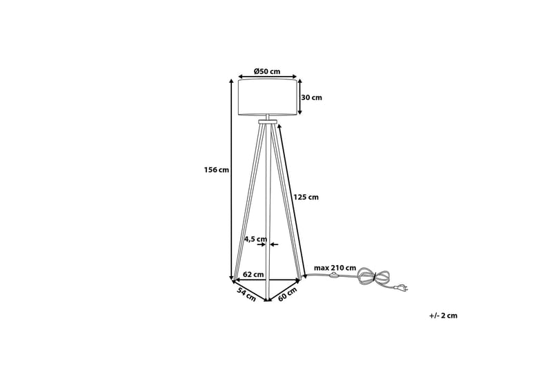 Stiletto Golvlampa 156 cm - Svart - Sovrumslampa - Vardagsrumslampa - Golvlampa