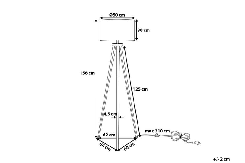 Stiletto Golvlampa 156 cm - Svart - Sovrumslampa - Vardagsrumslampa - Golvlampa