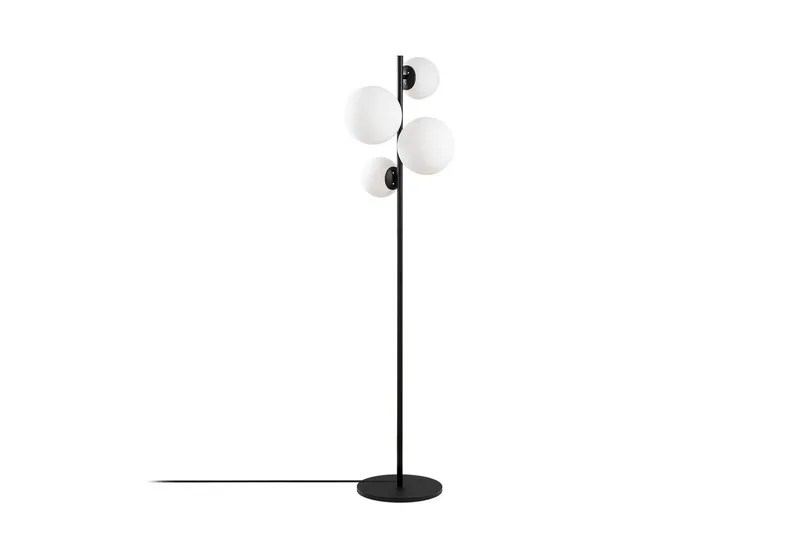 Golvlampa Subin Svart / Vit, Svart / Vit