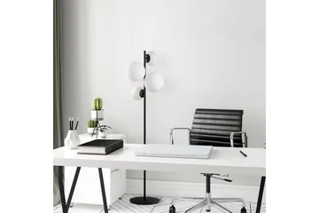 Golvlampa Subin Svart / Vit - Svart / Vit - Belysning & el - Inomhusbelysning & lampor - Sovrumslampa