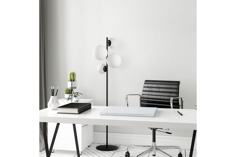 Golvlampa Subin Svart / Vit - Svart / Vit - Belysning & el - Inomhusbelysning & lampor - Sovrumslampa
