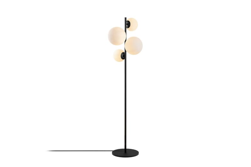 Golvlampa Subin Svart / Vit - Svart / Vit - Belysning & el - Inomhusbelysning & lampor - Sovrumslampa