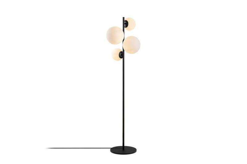 Golvlampa Subin Svart / Vit - Svart / Vit - Belysning & el - Inomhusbelysning & lampor - Sovrumslampa