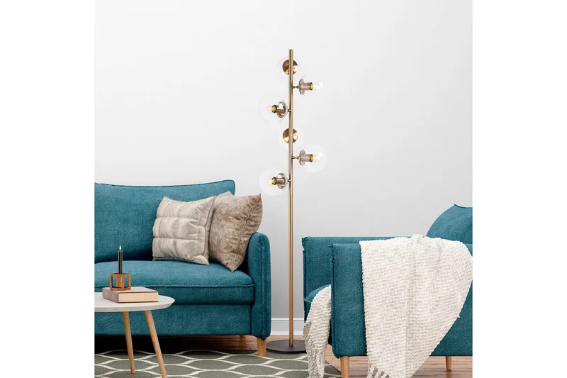 Golvlampa Subin Vintage Transparent - Vintage Transparent - Belysning & el - Inomhusbelysning & lampor - Sovrumslampa