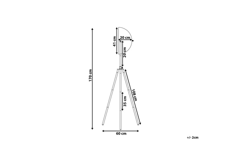 Thames Golvlampa 170 cm - Svart - Sovrumslampa - Vardagsrumslampa - Golvlampa