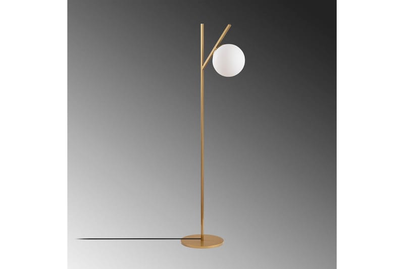 Golvlampa Thevon Gold - Guld - Belysning & el - Inomhusbelysning & lampor - Sovrumslampa