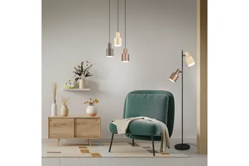 Golvlampa TRIO Agudo Mångfärgad - Mångfärgad - Belysning & el - Inomhusbelysning & lampor - Golvlampa - Tvåarmad golvlampa