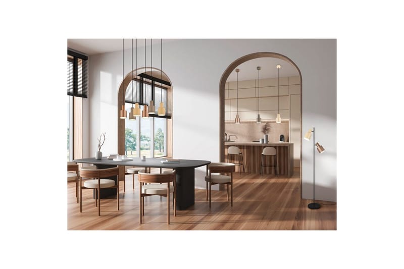 Golvlampa TRIO Agudo Mångfärgad - Mångfärgad - Belysning & el - Inomhusbelysning & lampor - Sovrumslampa