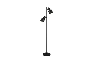Golvlampa TRIO Agudo Mattsvart - Mattsvart - Belysning & el - Inomhusbelysning & lampor - Golvlampa - Tvåarmad golvlampa