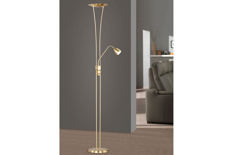 Golvlampa TRIO Arizona Mässing - Mässing - Belysning & el - Inomhusbelysning & lampor - Sovrumslampa