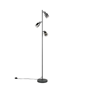 Golvlampa TRIO Cadiz Trio Lighting Black, Chrome - Belysning & el - Inomhusbelysning & lampor - Sovrumslampa