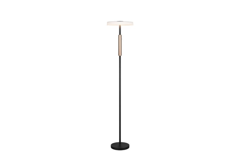 Golvlampa TRIO Celeste Mattsvart/kromad/trä - Mattsvart/kromad/trä - Belysning & el - Inomhusbelysning & lampor - Sovrumslampa