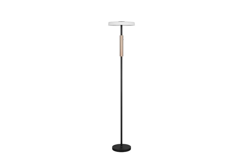Golvlampa TRIO Celeste Mattsvart/kromad/trä - Mattsvart/kromad/trä - Belysning & el - Inomhusbelysning & lampor - Sovrumslampa