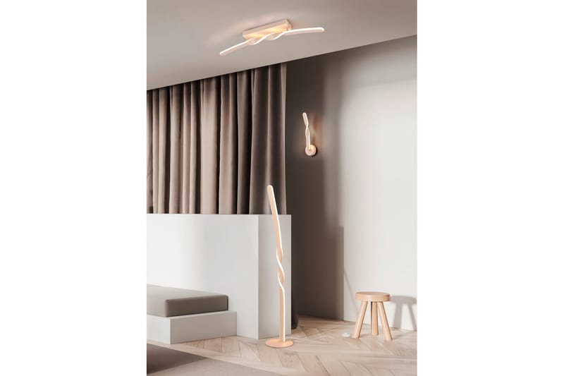 Golvlampa TRIO Ginko Sand - Sand - Belysning & el - Inomhusbelysning & lampor - Sovrumslampa