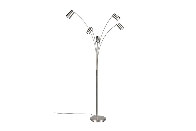 Golvlampa TRIO Marley Borstad stål - Borstad stål - Belysning & el - Inomhusbelysning & lampor - Sovrumslampa