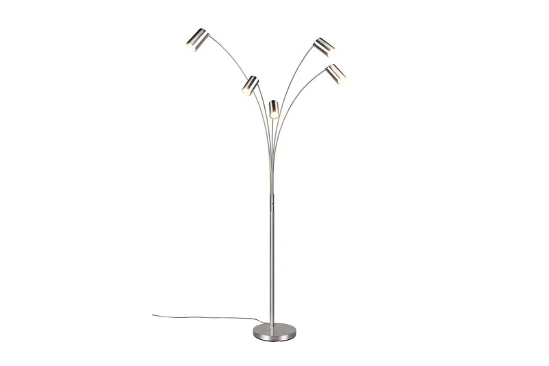 Golvlampa TRIO Marley Borstad stål - Borstad stål - Belysning & el - Inomhusbelysning & lampor - Sovrumslampa