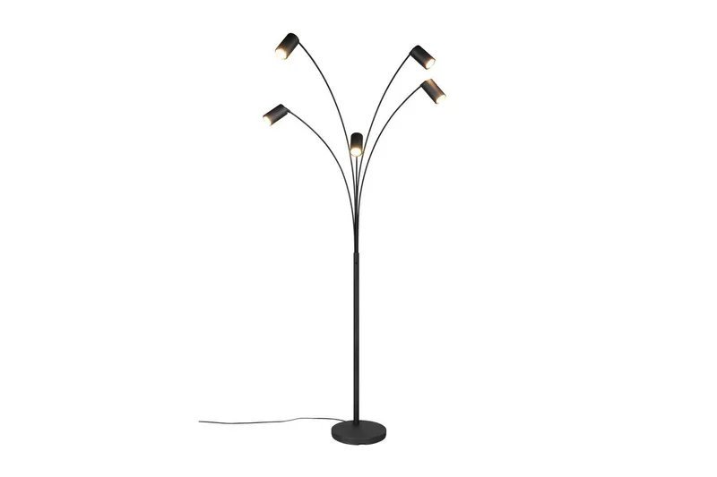 Golvlampa TRIO Marley Mattsvart - Mattsvart - Belysning & el - Inomhusbelysning & lampor - Sovrumslampa