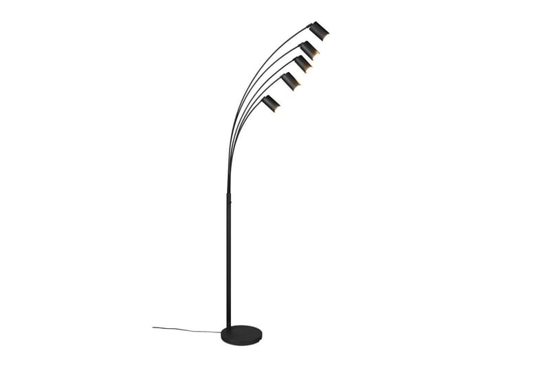 Golvlampa TRIO Marley Mattsvart - Mattsvart - Belysning & el - Inomhusbelysning & lampor - Sovrumslampa