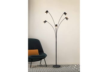 Golvlampa TRIO Marley Mattsvart - Mattsvart - Belysning & el - Inomhusbelysning & lampor - Sovrumslampa