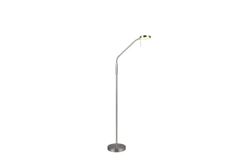 Golvlampa TRIO Moreno Borstad stål, Borstad stål