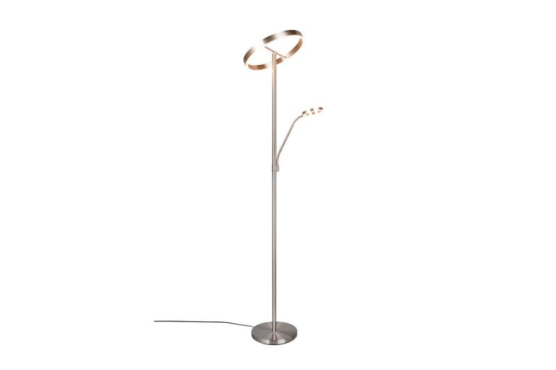 Golvlampa TRIO Willis Borstad stål - Borstad stål - Belysning & el - Inomhusbelysning & lampor - Sovrumslampa