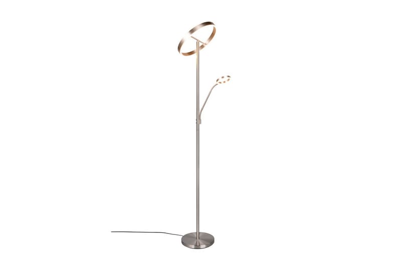 Golvlampa TRIO Willis Borstad stål - Borstad stål - Belysning & el - Inomhusbelysning & lampor - Sovrumslampa