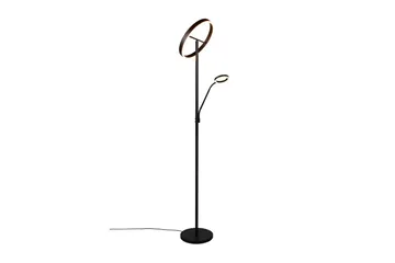 Golvlampa TRIO Willis Mattsvart - Mattsvart - Belysning & el - Inomhusbelysning & lampor - Golvlampa - Tvåarmad golvlampa