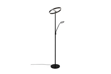 Golvlampa TRIO Willis Mattsvart - Mattsvart - Belysning & el - Inomhusbelysning & lampor - Golvlampa - Tvåarmad golvlampa