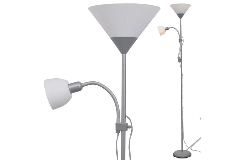 Golvlampa grå - Grå - Belysning & el - Inomhusbelysning & lampor - Golvlampa - Uplight golvlampa