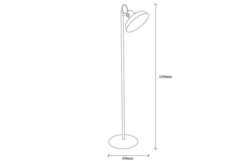 Golvlampa Zinra Svart / Rany - 30 x 43 cm - Belysning & el - Inomhusbelysning & lampor - Sovrumslampa