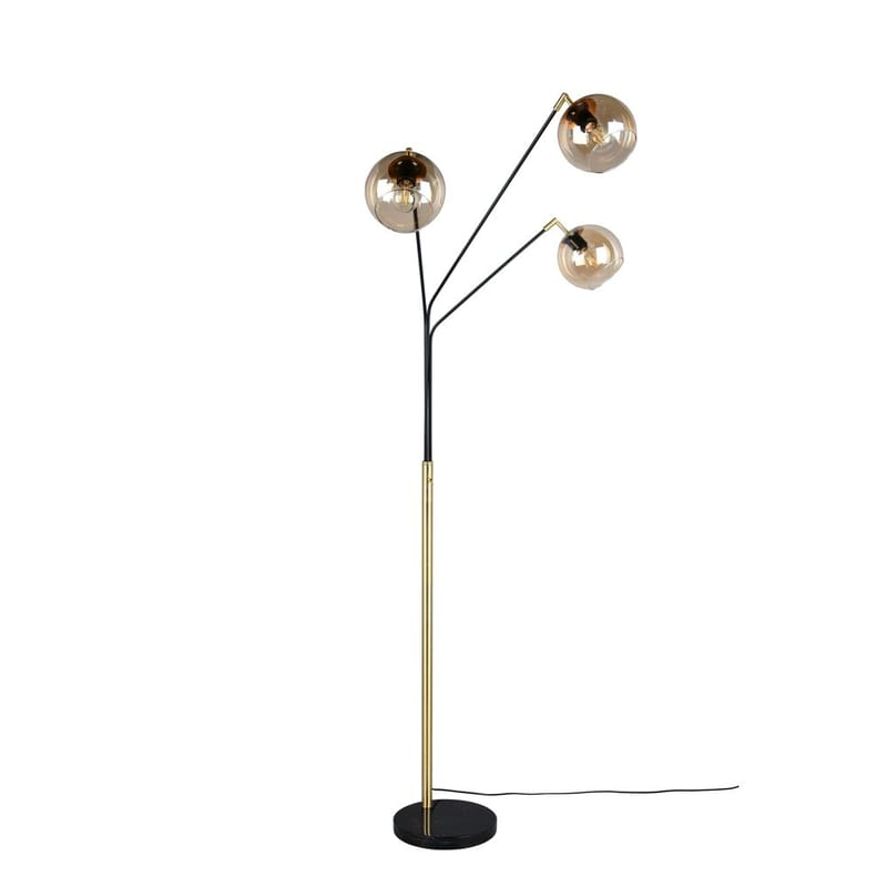 Golvlampa Paxton - Mattsvart/guld - Belysning & el - Inomhusbelysning & lampor - Sovrumslampa