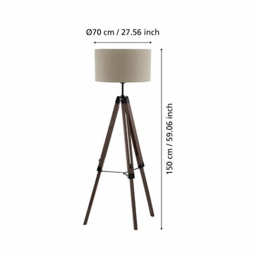 Golvljus Lantada - Valnöt Taupe - Belysning & el - Inomhusbelysning & lampor - Sovrumslampa