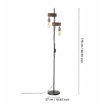 Golvljus Townshend - 25 cm - Belysning & el - Inomhusbelysning & lampor - Golvlampa - Tvåarmad golvlampa