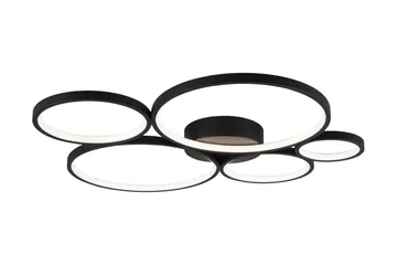 Rondo LED Plafond mattsvart 5L - Matt svart - Belysning & el - Inomhusbelysning & lampor - Kökslampa - Taklampa kök