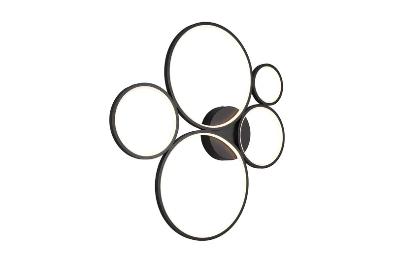 Rondo LED Plafond mattsvart 5L - Matt svart - Belysning & el - Inomhusbelysning & lampor - Kökslampa - Taklampa kök