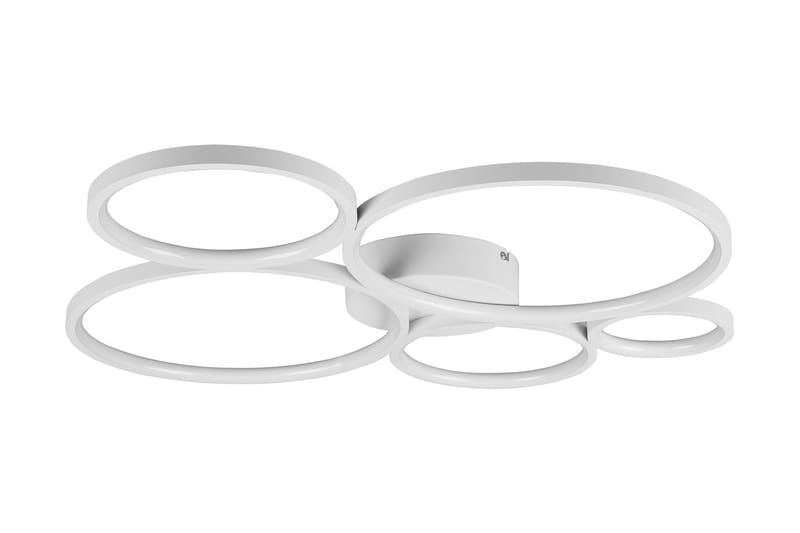 Rondo LED Plafond mattvit 5L, Matt vit